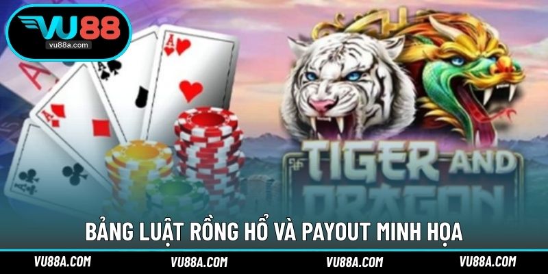 Bảng luật Rồng Hổ và payout minh họa